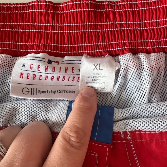 GIII Sports Official MLB Merchandise Chicago Cubs Baseball Swim Trunks Size XL - Picture 6 of 9